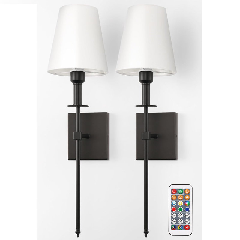 RGB Wall Sconce, Matte Black