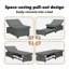 Canapé-lit vidaXL gris foncé 76,38 x 19,69 x 32,28 po