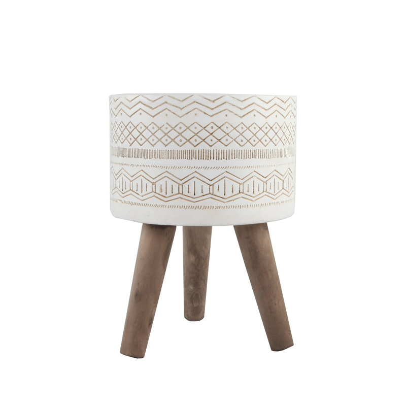 Lauryn Pot Planter, White