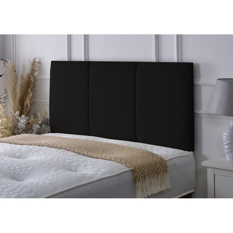 Upholstered Headboard, Double (4'6), Black