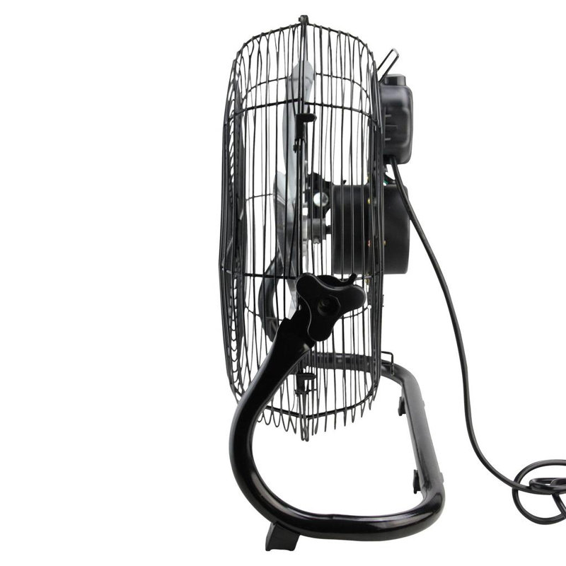 Ventilateur de plancher portatif à trois vitesses, Noir