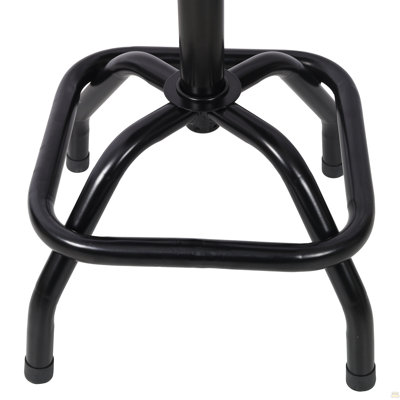 360° Swivel Adjustable Height Bar Stool With High Back Support, Modern Counter Stool