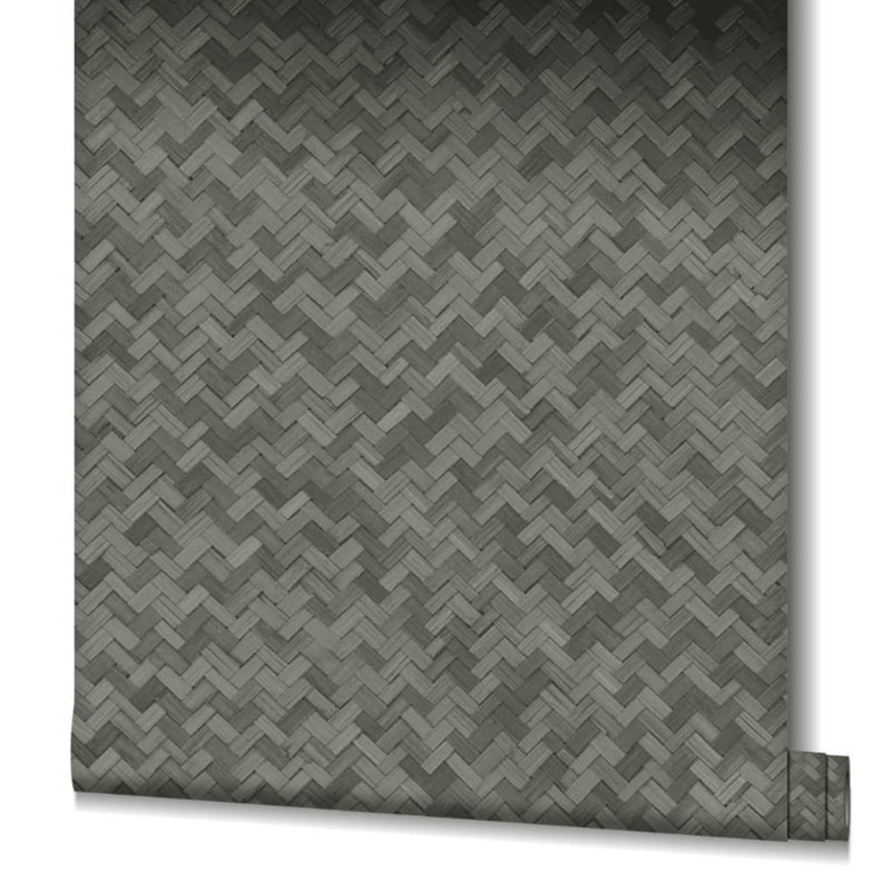 Eden 10m x 53cm Textured Matte Wallpaper Roll, Anthracite