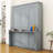 Queen Size Murphy Bed with Convertible Shelf and Headboard-1391205502