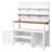 Potting Bench with Hutch (White)
