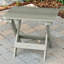 Chaise Adirondack en plastique avec table Anette-130369611