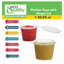 Tasses en plastique avec couvercle à charnière 1 oz Ecoqualité