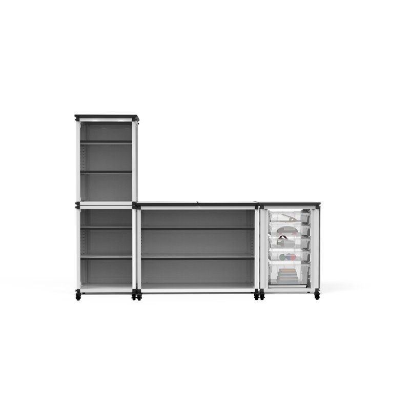 2 Compartment Metal Classroom Cabinet
