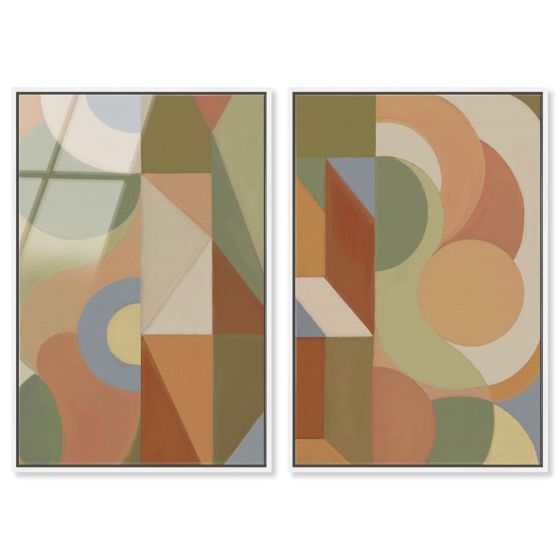 Adore You Set Set by Oliver Gal, 92"H x 62"W, White Floater Frame