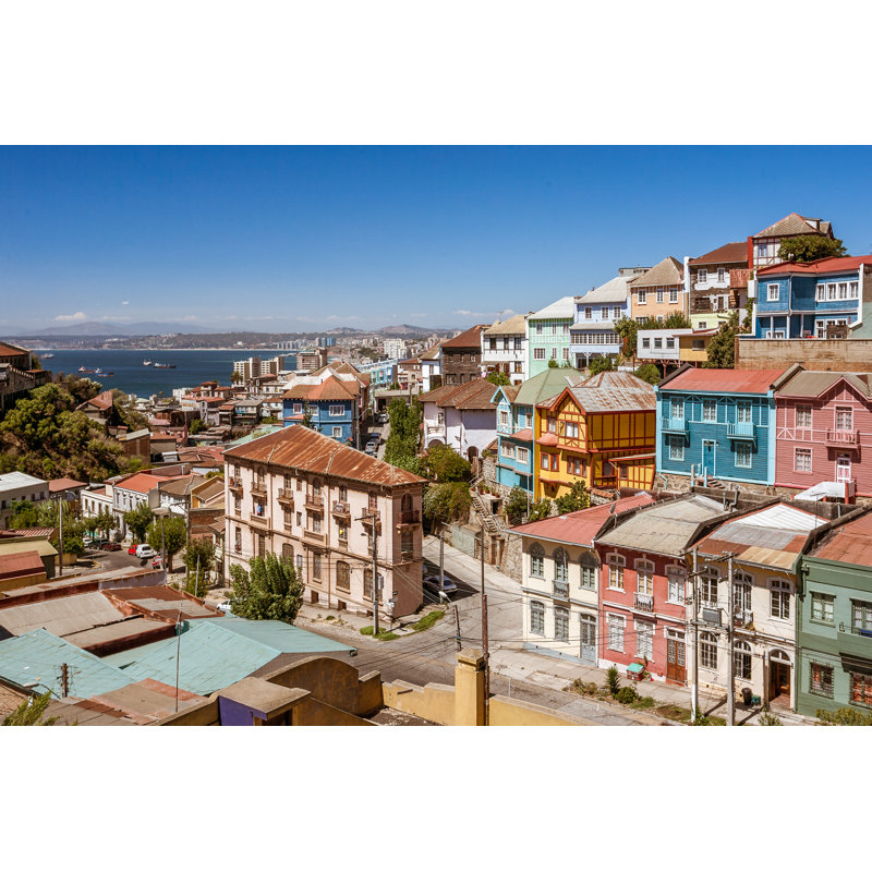 Colorful Valparaiso - Wrapped Canvas Print, 30cm H x 46cm W x 3.8 cm D