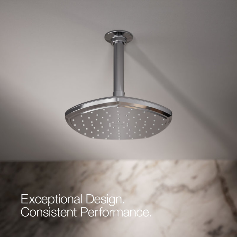 Occasion 8 In. Single-Function Rainhead, Polished Chrome, 1.75 GPM