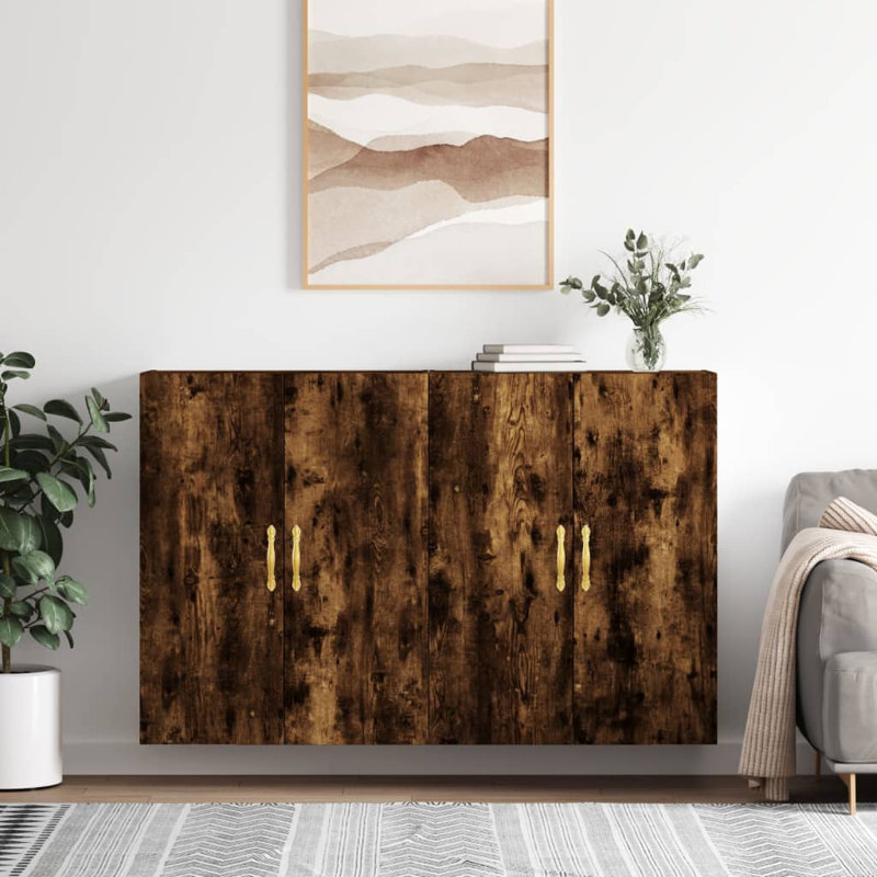 Millerd Bathroom Cabinet, Smoked Oak