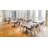 Robelmont Set of 2 Dining Chairs - Mid-Century Modern Upholstered Armchairs with Dark Wood Legs - Kitchen & Dining Room Accent Chairs-2130653504-2113300258