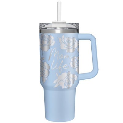 Evergreen Enterprises, Inc 40 oz Gobelet de voyage en acier inoxydable avec paille