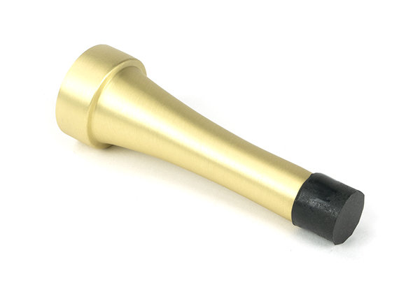 Projection Satin Brass Door Stop