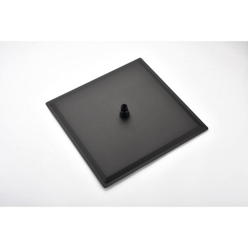 Square Rain Shower Head 304 Stainless Steel Showerhead, Matte Black