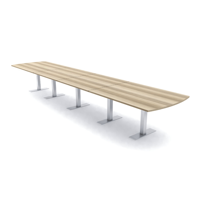 Table de conférence Pavert Arc, Argent argent, Sel Lakeland, H 30 po x l 216 po x P 48 po
