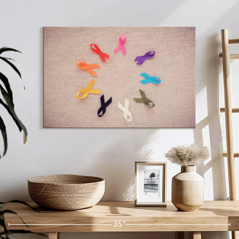 Khyia Cancer Awareness Symbol, 16" H x 24" W