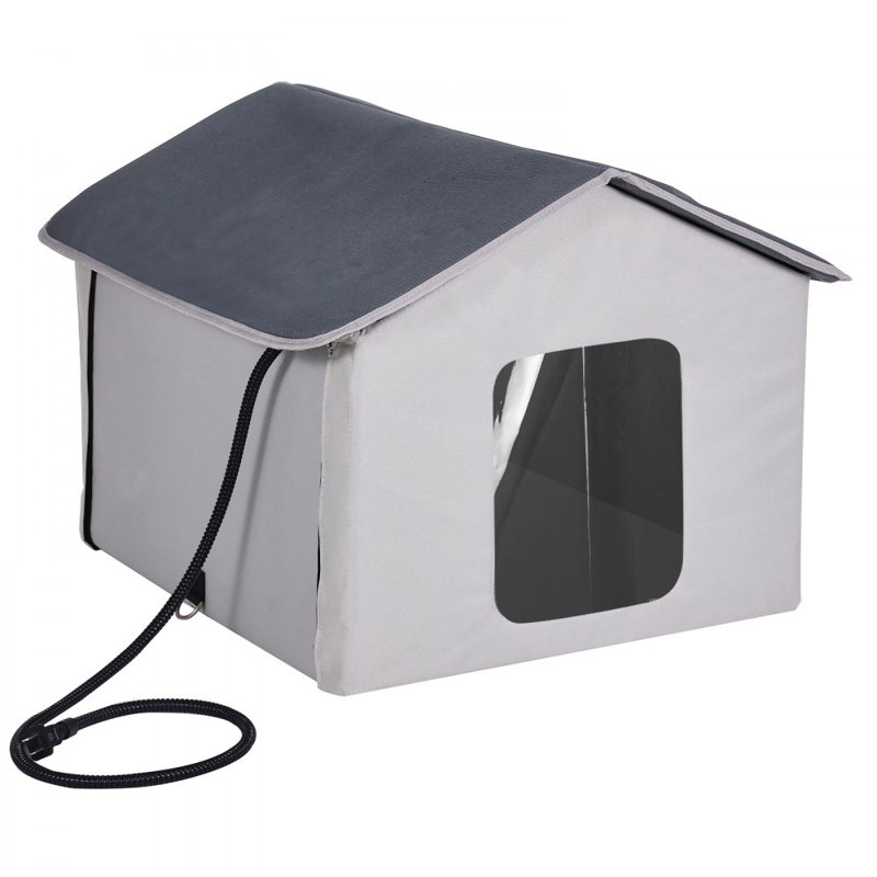 Abri pour chat pliant chauffant pour chat