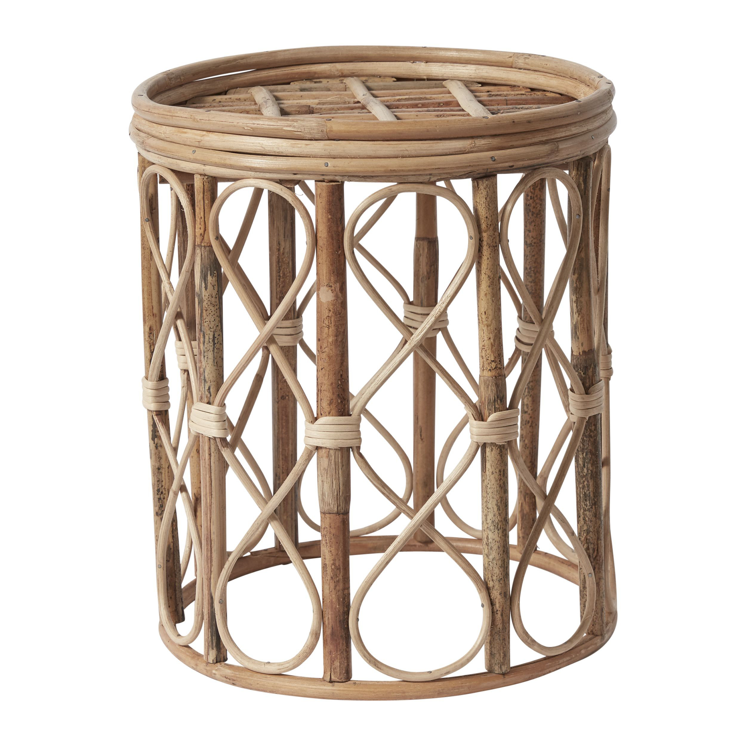 Bay Isle Home™ Trill Round Pedestal Bamboo Plant Table 