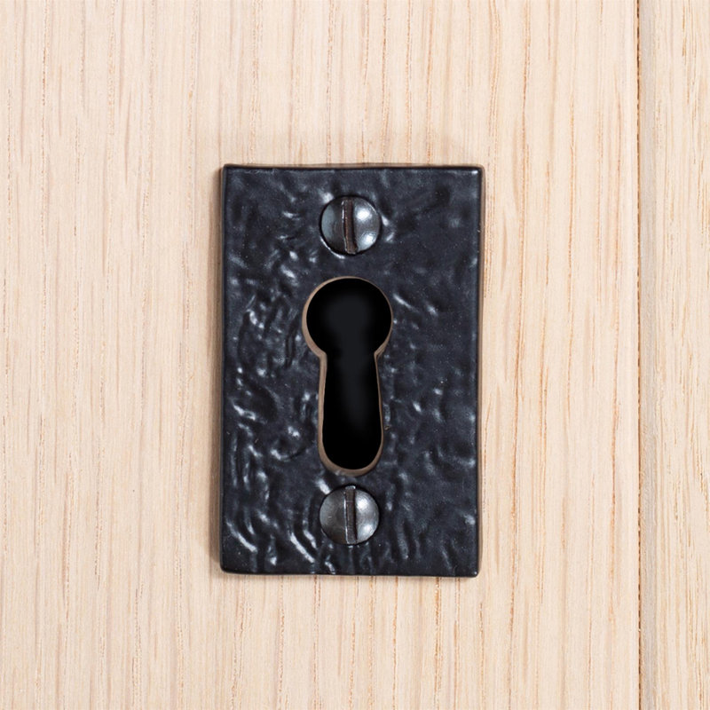 Hammer & Tongs - Rectangular Escutcheon Plate - W30mm x H50mm - Black