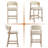 26.2"H Mid-Century Upholstered Linen Counter Stool With Solid Wood Frame-647992133