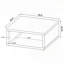 Ensemble 2 pièces tables basses et tables de bout - Design pin foncé-1384168560