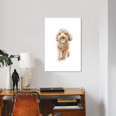 " Apricot The Happy Poodle Puppy " by Wandering Laur