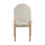 Ensemble de 2 chaises d'appoint de salle à manger à finition naturelle