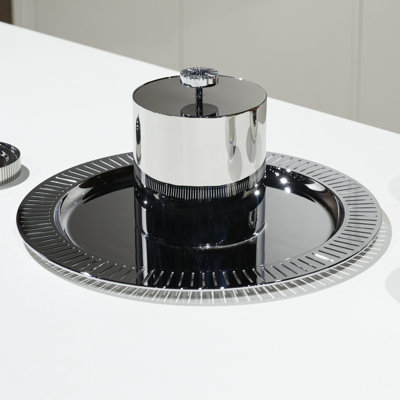 Striations Stainless Steel Ice Bucket