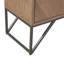 Armoire d'appoint rare avec base en bois de noyer naturel et base en métal: placage brun, base, option de rangement