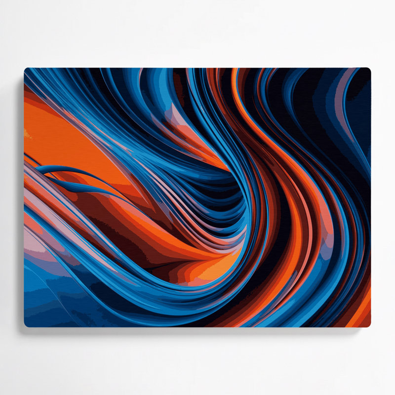 Gradient Abstract 90, art mural en métal mauve, H 20 po x l 24 po