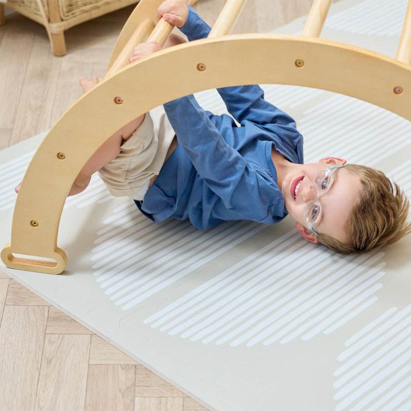 Scala Montessori 3 in 1 Pikler Climbing Frame with Climbing Wall, Natural
