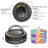 Solar Rechargeable RGB 3-in-1 Camping Rope Light with LED Panel & Flashlight, 33FT 100 LEDs, IP65 Waterproof-129549851