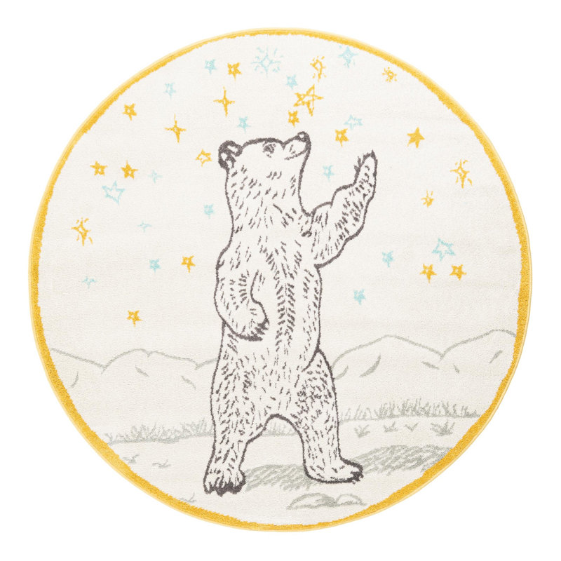 Whimsy Kids Rug, Round 5'3" 