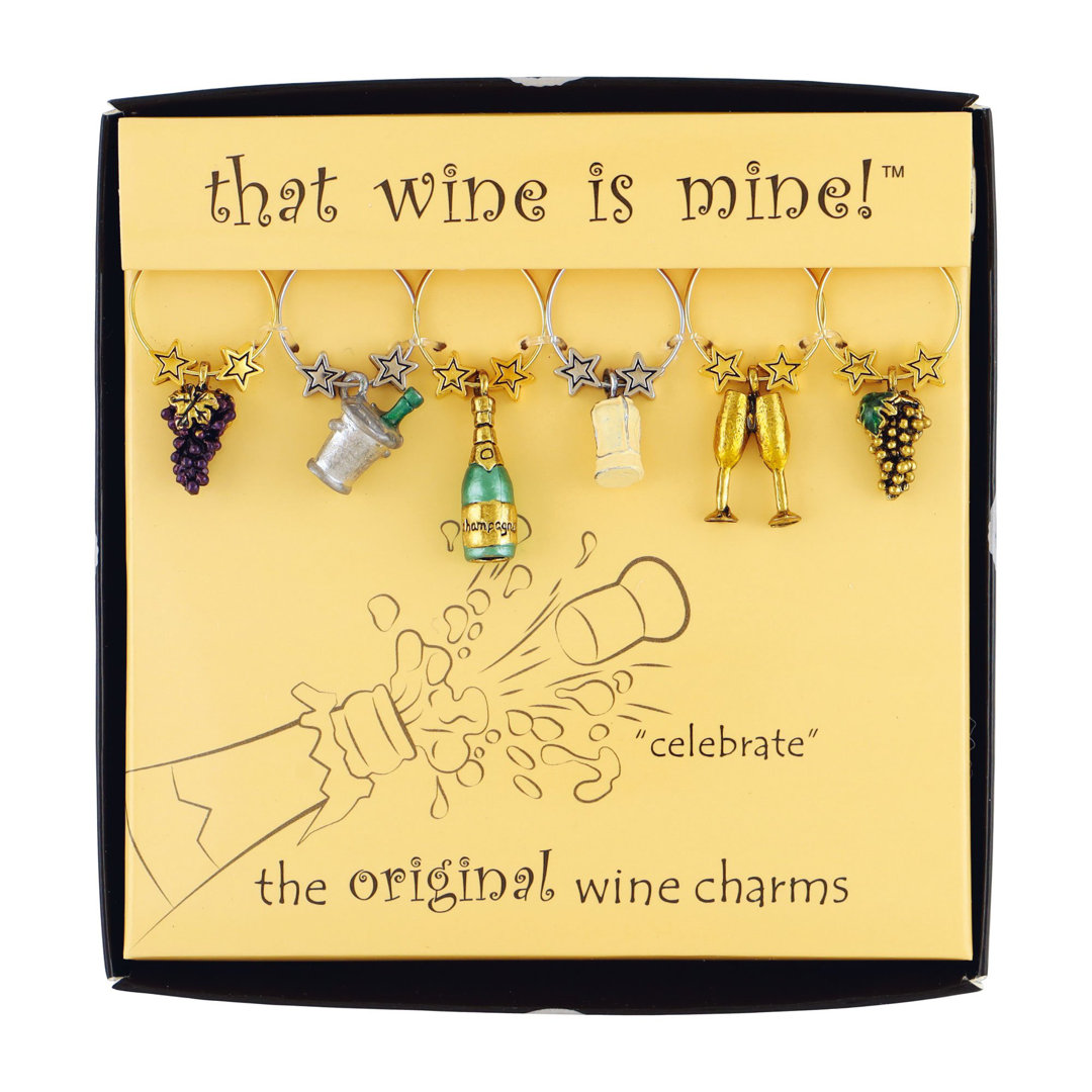 Deeksha Celebrate 6 Piece Wine Charm Set Ebern Designs