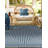Contemporary Odawa Area Rug Blue Color-349689298