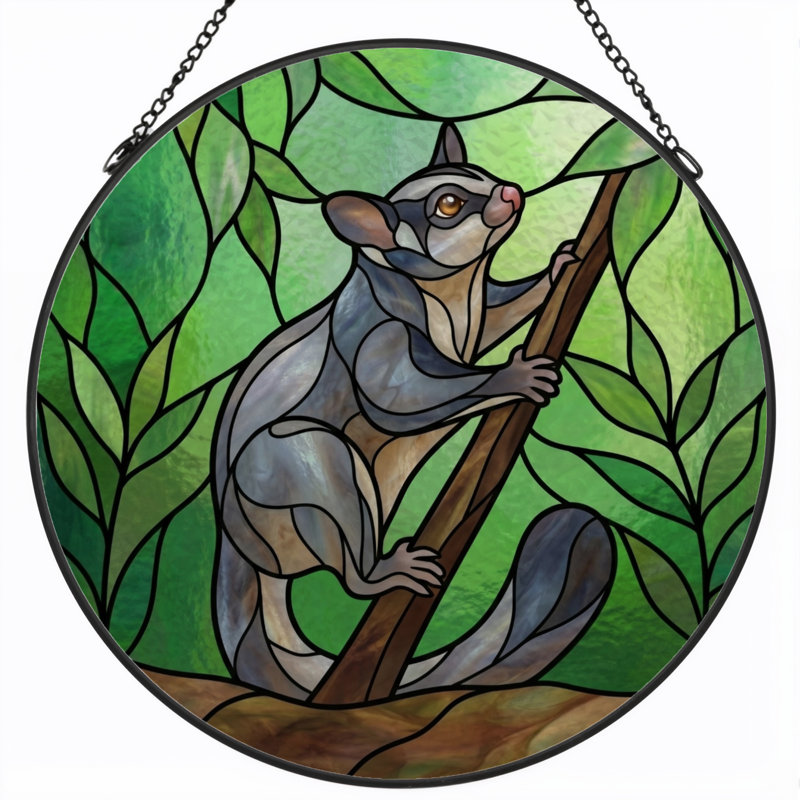 Panneau de vitrail en verre coloré, 7,8 heures, H 7,8 po