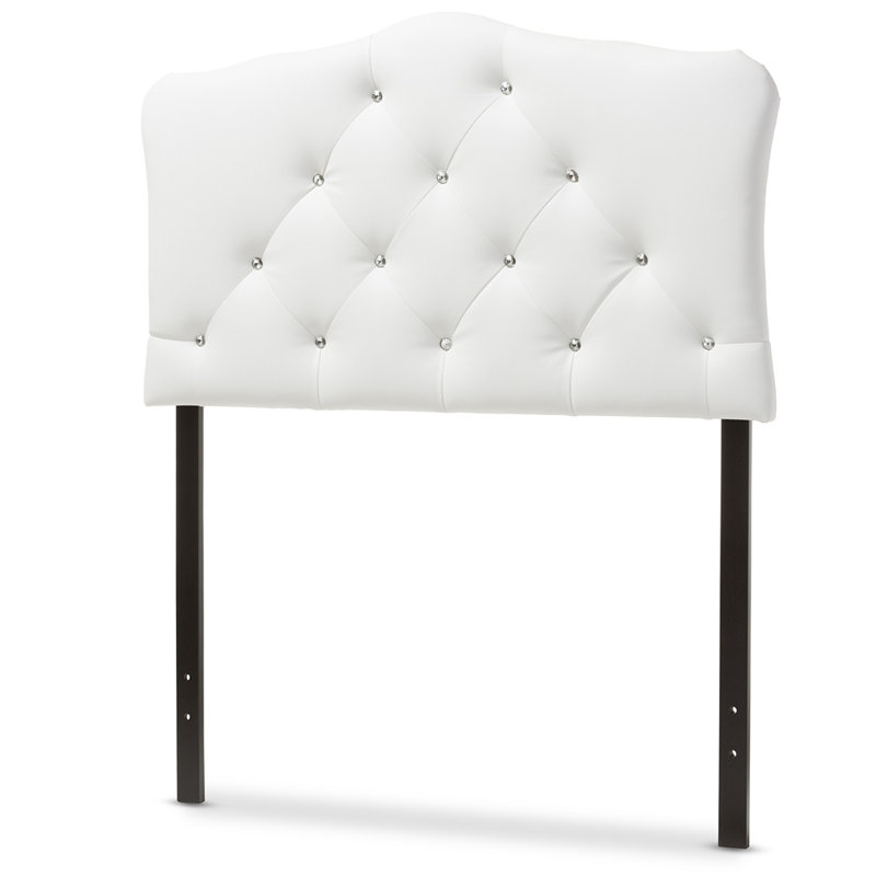 Tête de lit simple tapissier Michelly, Blanc