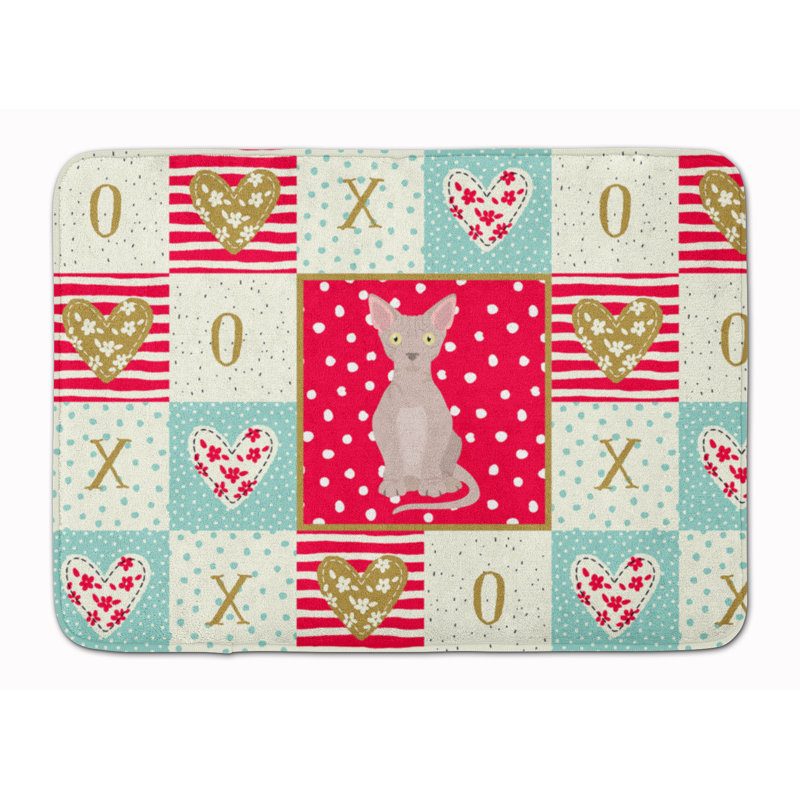Tapis de cuisine à mousse mémoire cat love Charvi, Minskin 2