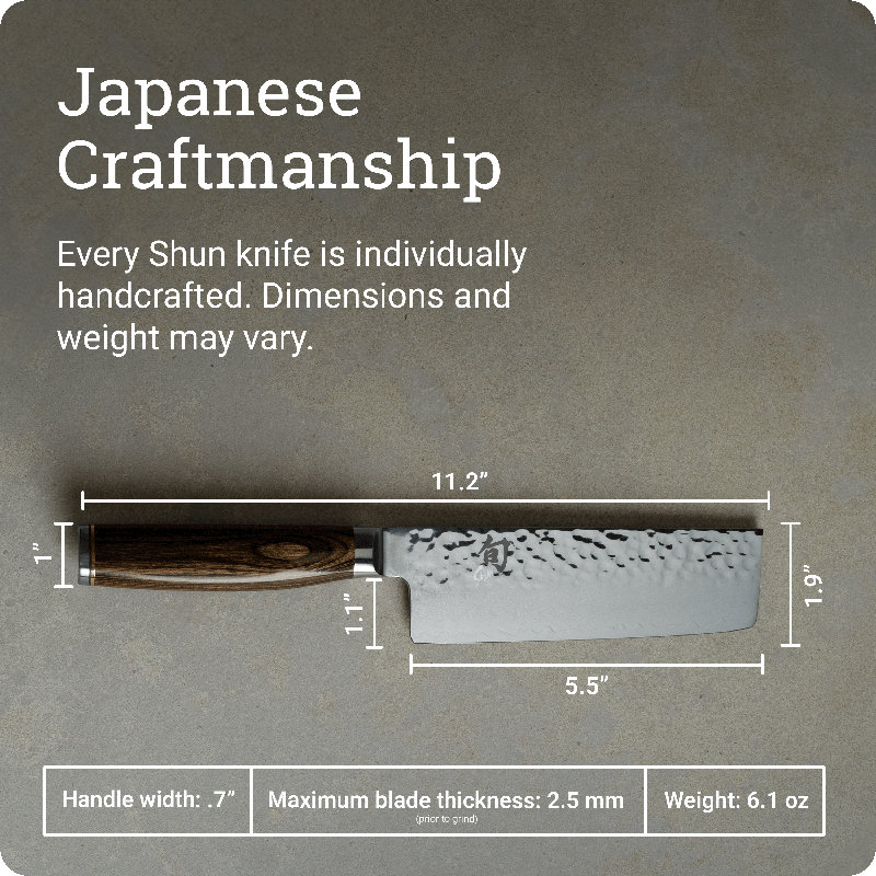 Couteau Nakiri de 5,5 po Shun Premier, Noyer