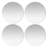 Peel and Stick Mirror Tiles, Circular Domino Dot Design Set