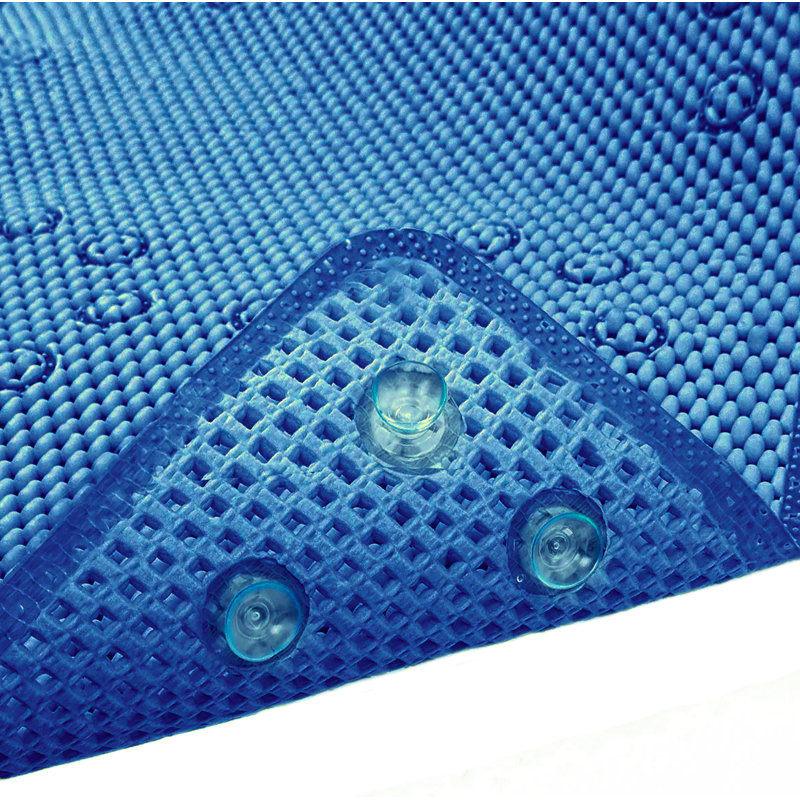 Tapis de douche en mousse Aalasia, Bleu royal