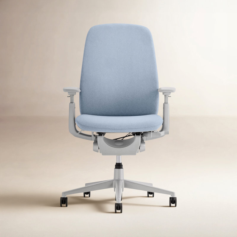 Haworth Zody Upholstered Office Chair - Dual Posture with Lumbar Support, Lake