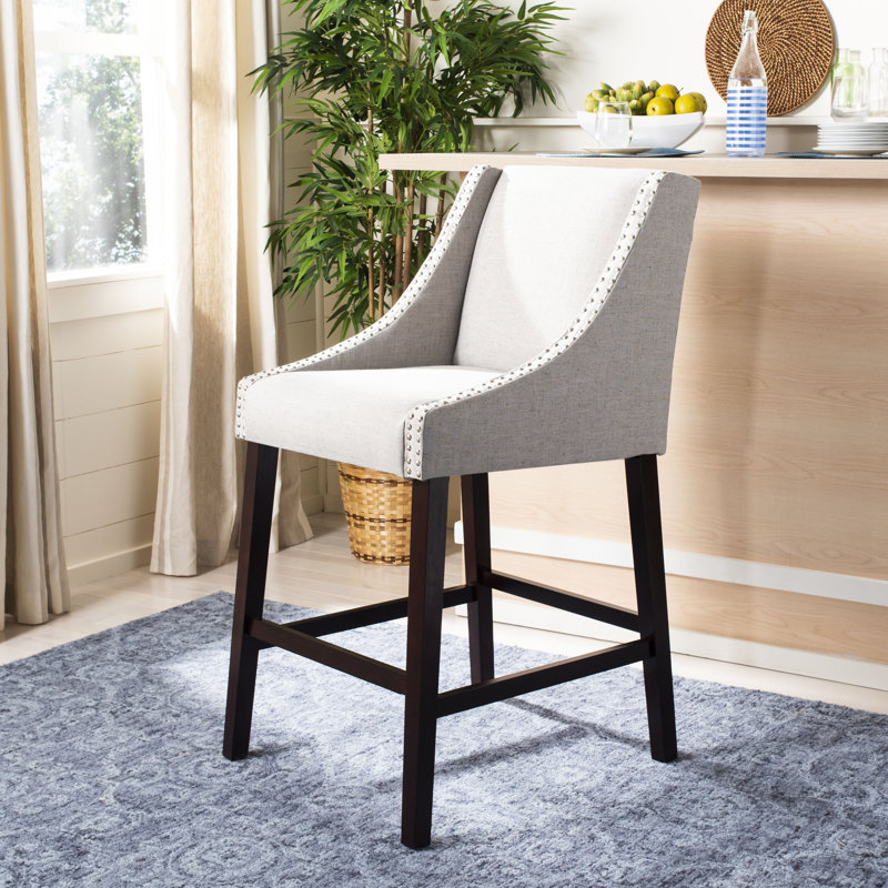 Tabouret de bar et de comptoir Stirling, Tabouret de bar (siège d'une hauteur de 29,5 po), Gris