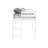 Johannes Solid Wood Twin Low Loft Bed with Ladder and Tent-1571014020
