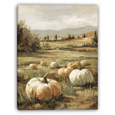 «Pumpkin Harvest», art mural sur toile tendue