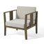 Chaise longue d'extérieur en bois de teck avec coussin et accoudoirs Junco-897636980-897636983