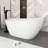 59" White Acrylic Freestanding Bathtub