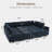 Kandle Upholstered Velvet Modular Sectional-1772855398